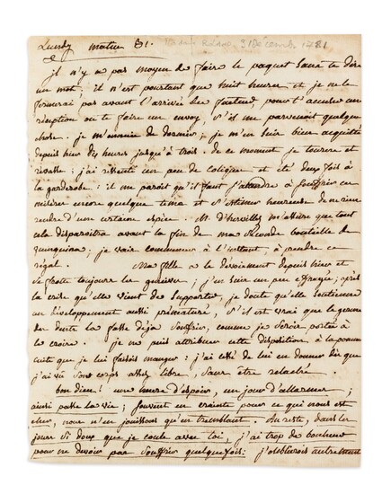 LA FAYETTE, comtesse de. LAS à Gilles Ménage. [1656]. Avec une lettre de Madame Roland.