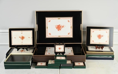 LADY CLARE HEREND BOUQUET TRAYS, PLACEMATS, ETC.