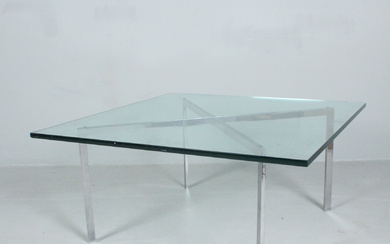 LUDWIG MIES VAN DER ROHE. for Knoll Int., Germany, coffee table, model “Barcelona”, 1960s.