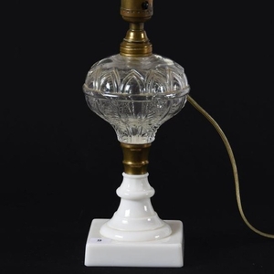 Lamp, Milk Glass, Electrified