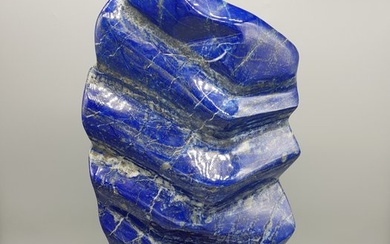 Lapis lazuli Free form abstract shape polished - natural stone healing stone - Height: 400 mm - Width: 220 mm- 12.2 kg - (1)