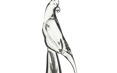 Licio Zanetti Murano Art Glass 19" Bird Sculpture