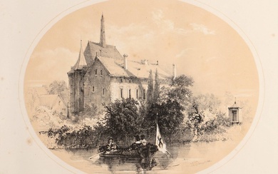 [Limbourg]. Schaepkens, A. (1815-1899). Vues dans le Limbourg aux bords de la Meuse. Bruxelles, Borremans...