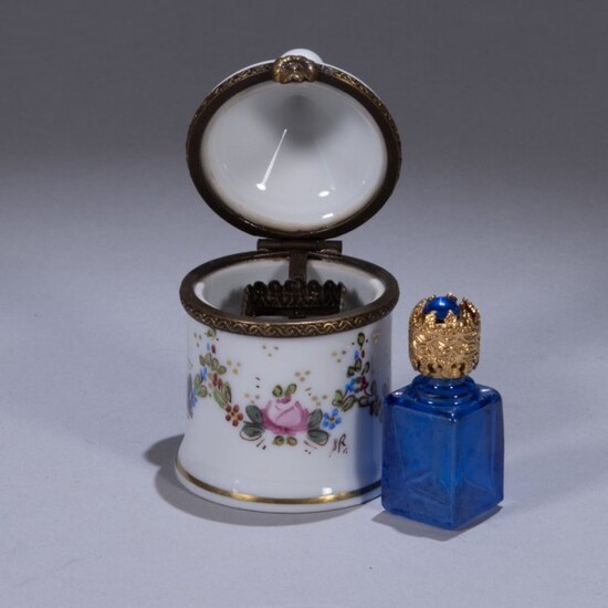 Limoges Porcelain Perfume Flacon Box