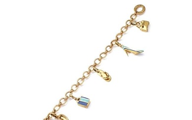 Links of London: A gold charm bracelet