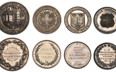 Local, CAMBRIDGESHIRE, Cambridge University, silver award medals (2) by Munsey, arms, rev....
