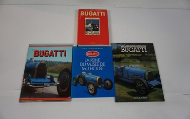 Lot de 4 livres Bugatti