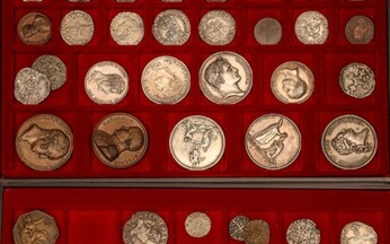 Lot de 52 monnaies Lot de 52 monnaies féodales,... - Lot 0 - Art Richelieu - Castor Hara