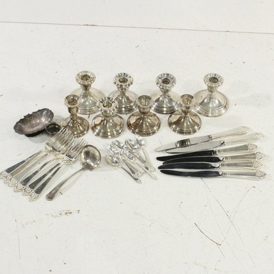 Lot of Estate Sterling Silver and Silver Plate