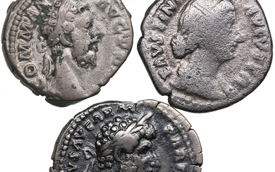 Lot of Roman Empire AR Denarius (AD 161-185) (3)