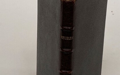 [MANUSCRIT - RELIGIOSA] - Livre d’heures manuscrit entièrement monté sur onglet - Frontispice daté 1907,...