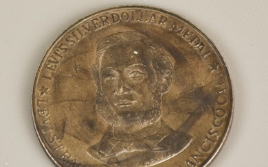 MEDAGLIA COMMEMORATIVA LEVI'S anno di conio 1982, in argento 800 peso...