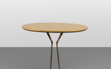 MERET OPPENHEIM, SIMON GAVINA, 1972. Un tavolino 'Traccia'. Bronzo, legno rivestito con...