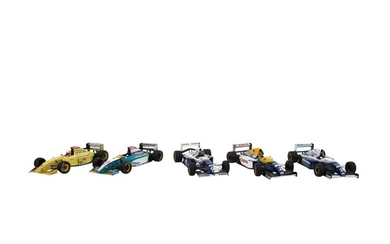 MINICHAMPS (Paul's Model Art) Konvolut aus 5 Formel 1 Rennfahrzeugen im Maßstab 1:18