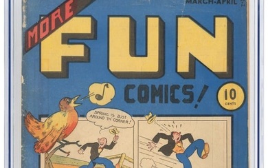 MORE FUN COMICS #9 * 1st Standard-Size DC Mag * Very Rare