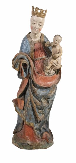 Madonna mit Kind, Deutsch(?), wohl 1. Hälfte 15. Jahrhundert