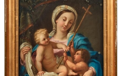 Madonna mit Kind und dem Johannesknaben, Italien, um 1800