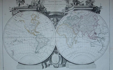 Mappe Monde ou Decsription du Globe Terrestre.