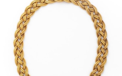 Mario Buccellati 18K Yellow Gold Braided Necklace