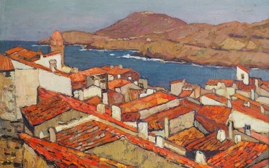 Martin-Ferrières Jacques (1893-1972) - Les toits de Collioure