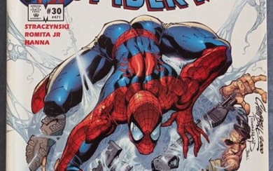 Marvel - Amazing Spider-Man#30 1st App "Ezekiel" ,"Morlun"signed by Stan Lee,J.Romita Jr and J.Scott Campbell - First edition - (2001)