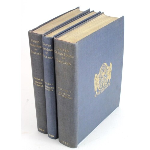 Masonic Books (Vols. I, II, III) Catalogue of contents of th...