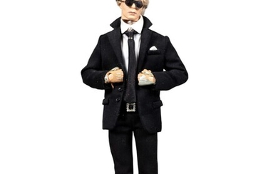 Doll with the effigy of Karl Lagerfeld | Poupée à l'effigie de Karl Lagerfeld , Doll with the effigy of Karl Lagerfeld | Poupée à l'effigie de Karl Lagerfeld