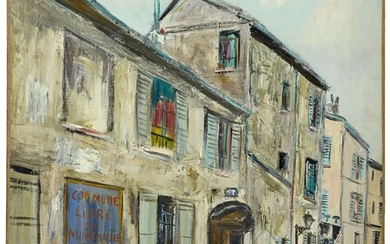 Maurice UTRILLO 1883 - 1955Ancien atelier d'Utrillo à Montmartre - circa 1931-1932Huile sur toileSignée en...