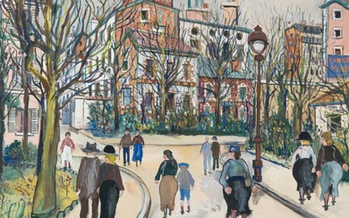Maurice Utrillo 1883 Paris – Dax 1955 Rue à Montmartre