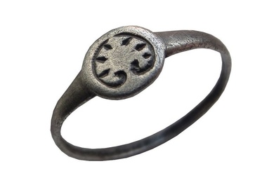 Medieval, Crusaders Era Silver ring with Tree of Life