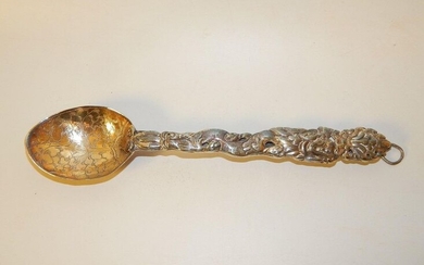 Metal spoon. Sino-Tibetan, 20th century.
