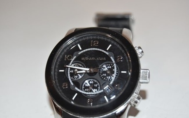 Michael Kors MK-8107 Quartz Chronograph Watch Working Great!!!