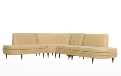 Mid Century Modern Four-Piece Sectional Sofa, 1950s