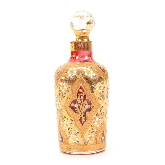 Miniature Perfume, Bohemian Art Glass