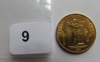 Monnaie or - 20 Francs Génie 1875 A TTB+