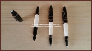 Mont-Blanc - TUTTE NUOVE- MAI USATE - NE INCHIOSTRATE - Francis Scott Fitzgerald Collection-LIMITED EDITION-YEAR 2002 - Set 3 Pens: Fountain Pen - Sphere - Pencil - LIMITED EDITION