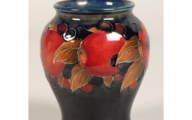 Moorcroft pottery vase of baluster form, pomegranate pattern...