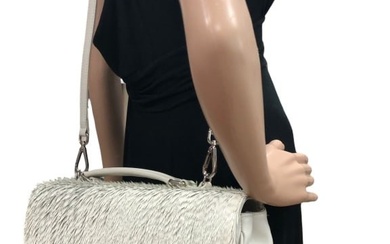 NEW ROSE BECK WEIN WHITE "CASSETTO" PURSE $1025