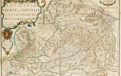 NICOLAS DE FER (1646 / 1720) Mapa de las dos Castillas.
