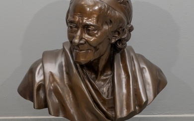 Naar Jean Antoine Houdon (1741-1828), levensgrote buste van Voltaire,...