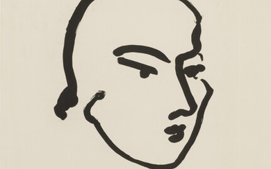 Nadia. Visage aux yeux obliques (Duthuit 803), Henri Matisse