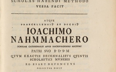 Nahmmacher, Conrad Sammelband mit 18 Dissertationen und Publikationen. Helmstedt, 1755-1759. 8°
