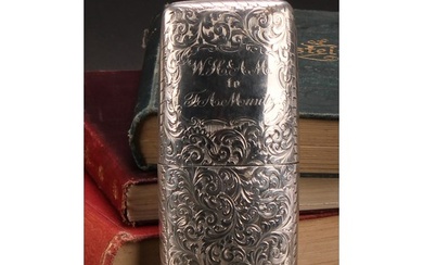 Nathaniel Mills - an early Victorian silver rounded rectangu...