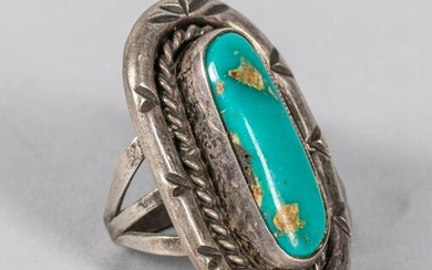 Native American Shape Vintage Sterling Silver Ring with