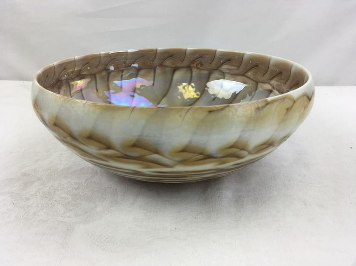 Nautical Murano Glass Serving Bowl