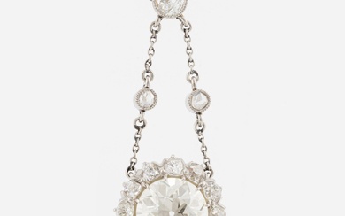 Necklace with old-cut diamond approx. 2.40 ct