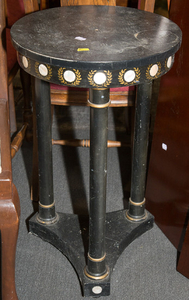 Neoclassical Style Ebonized Stand