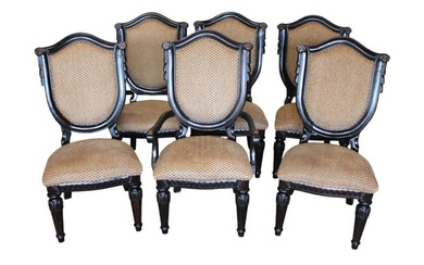 Nice set of 6 high back medallion dining chairs
