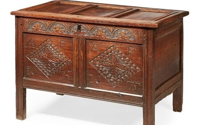 OAK PANELLED DOWER CHEST 17TH CENTURY