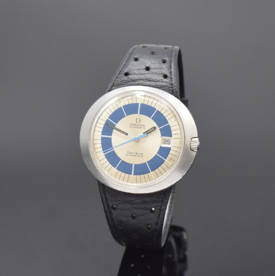OMEGA Dynamic Automatic Montre-bracelet homme en acier/bracelet cuir référence 166.039, Suisse, vers 1969, automatique, mouvement...